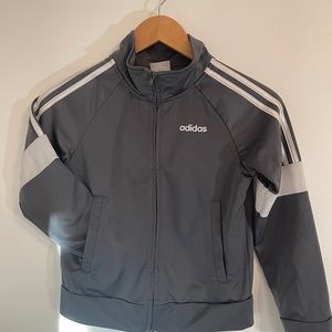 Adidas Boys Grey Track Jacket